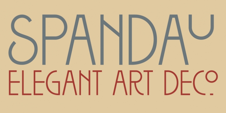 Spandau font preview