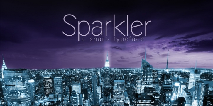 Sparkler font preview