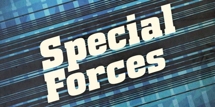 Special Forces font preview