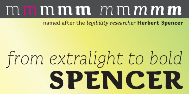 Spencer font preview