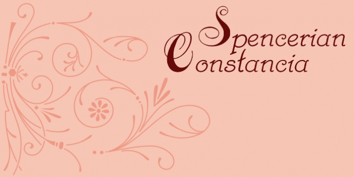 Spencerian Constancia font preview