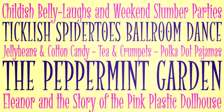 Spidertoes PB font preview