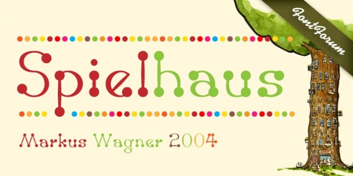 Spielhaus font preview