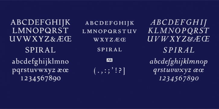Spiral font preview