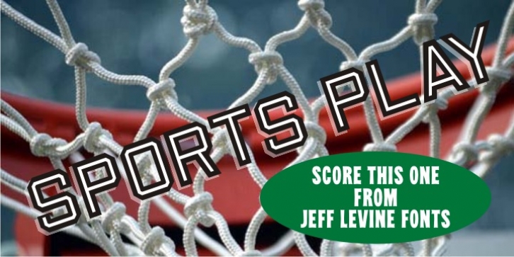 Sports Play JNL font preview