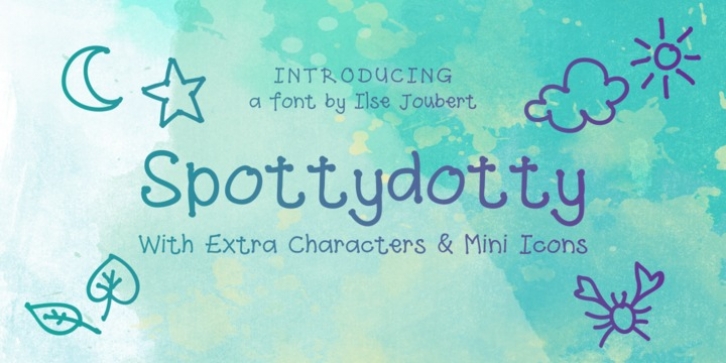 Spottydotty font preview