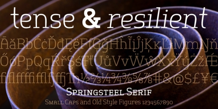 Springsteel Serif font preview