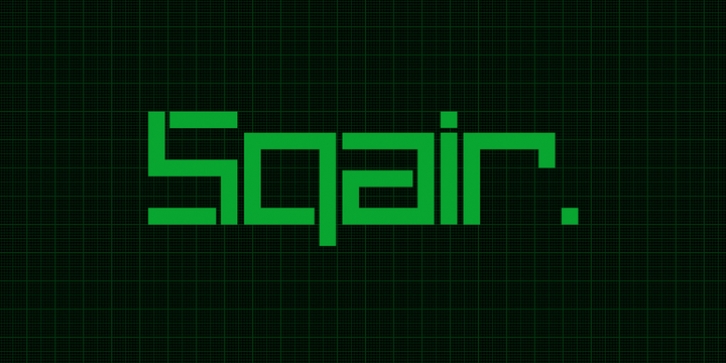 Sqair font preview