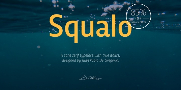 Squalo font preview