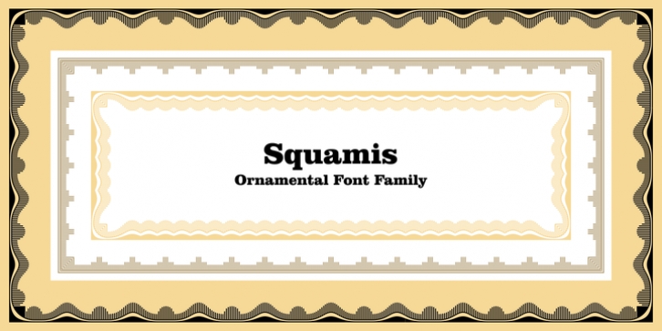 Squamis font preview