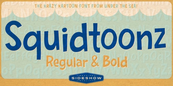 Squidtoonz font preview