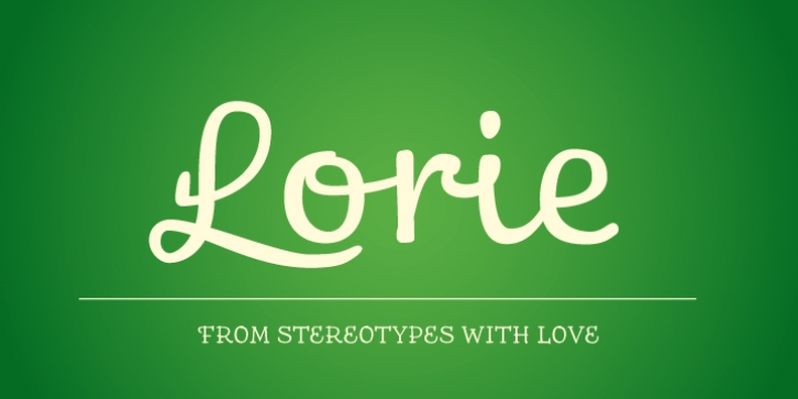 St Lorie font preview