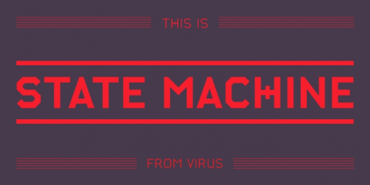 State Machine font preview