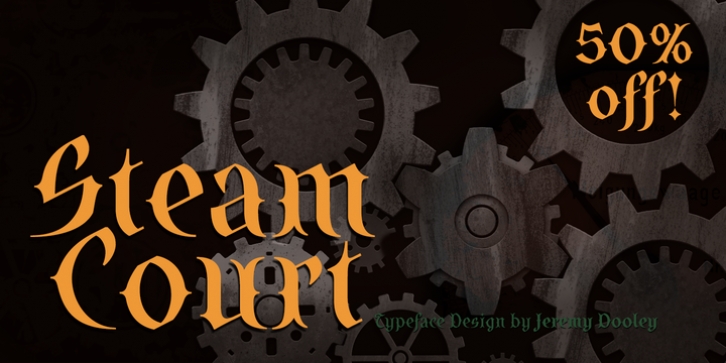 SteamCourt font preview