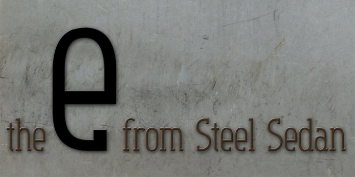 Steel Sedan font preview