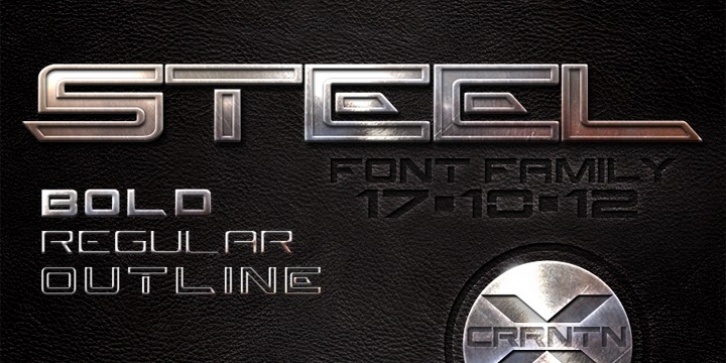 Steel font preview