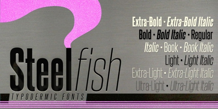 Steelfish font preview
