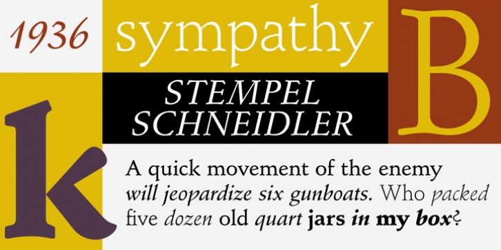 Stempel Schneidler font preview