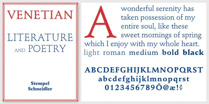 Stempel Schneidler font preview