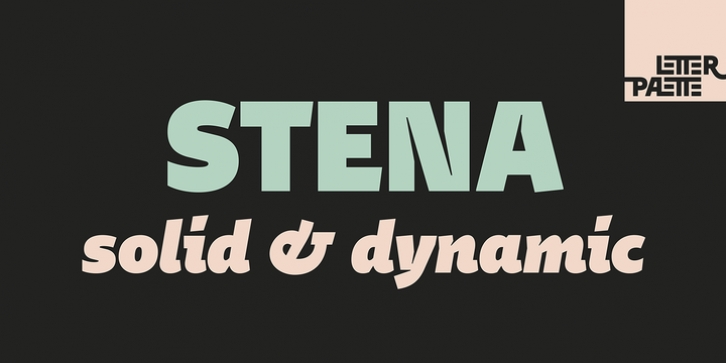 Stena font preview