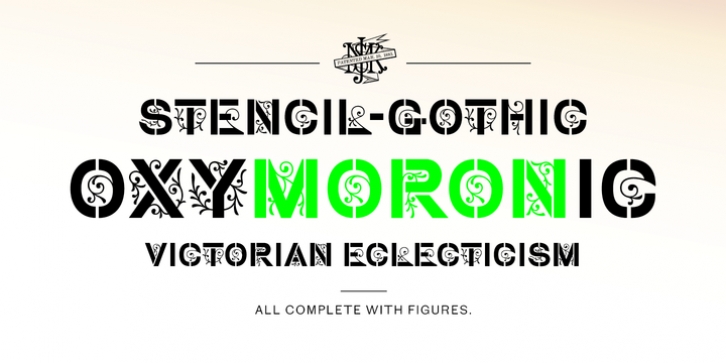 Stencil-Gothic 1885 font preview