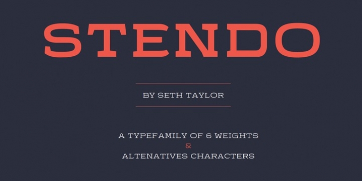 Stendo font preview