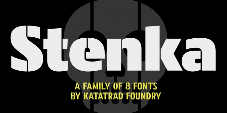 Stenka font preview