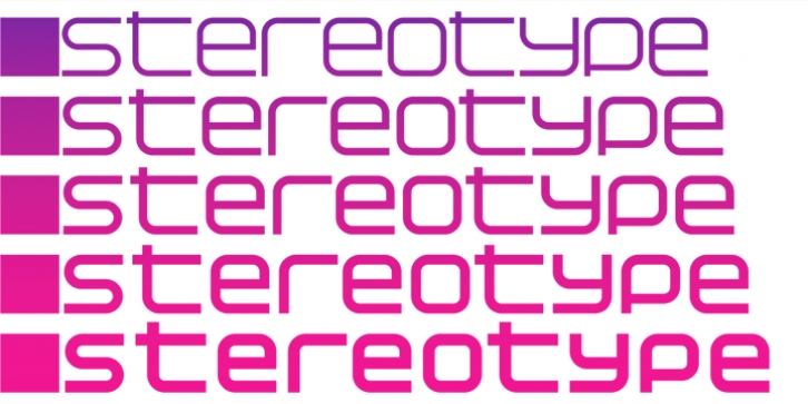 Stereotype font preview