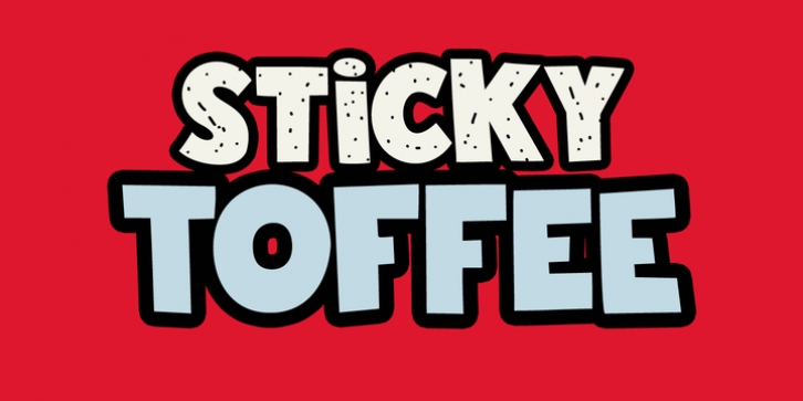 Sticky Toffee font preview