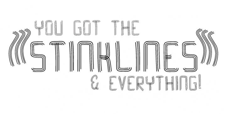 Stink Lines font preview