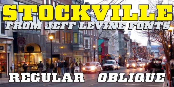 Stockville JNL font preview