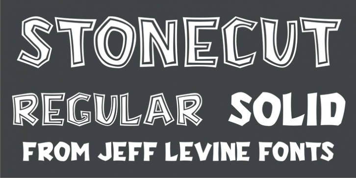 Stonecut JNL font preview