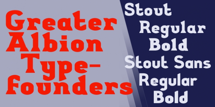 Stout font preview