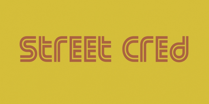 Street Cred font preview