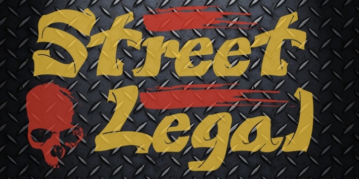 Street Legal font preview