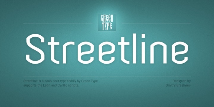 Streetline font preview