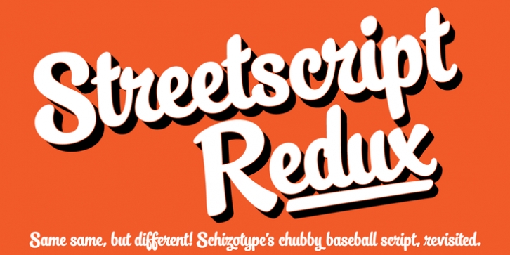 Streetscript Redux font preview