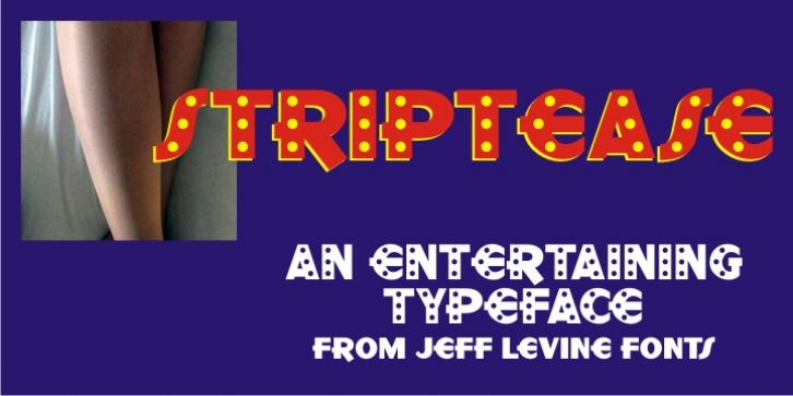 Striptease JNL font preview