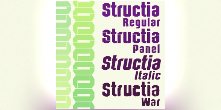 Structia font preview