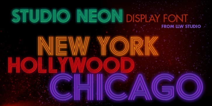 Studio Neon font preview