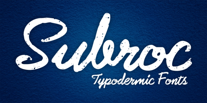 Subroc font preview