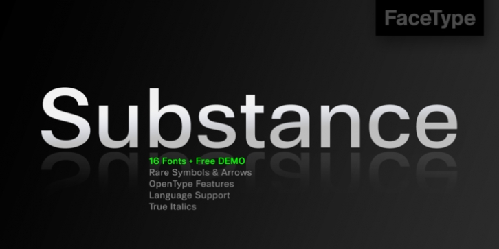 Substance font preview