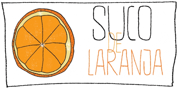 Suco De Laranja font preview