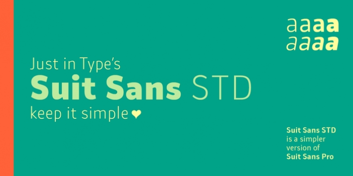 Suit Sans STD font preview