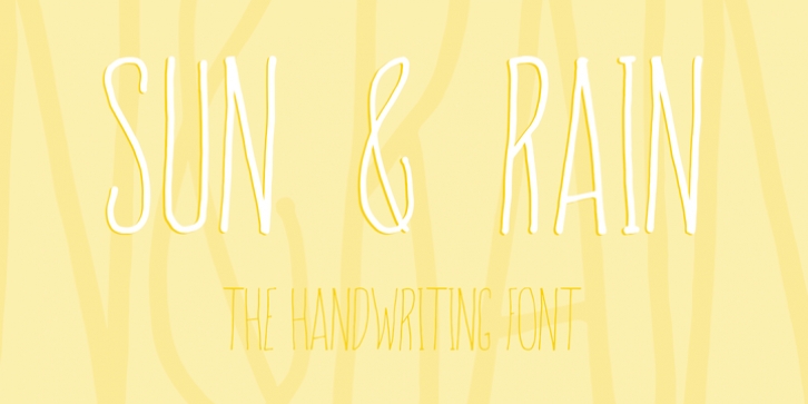 Sun  Rain font preview