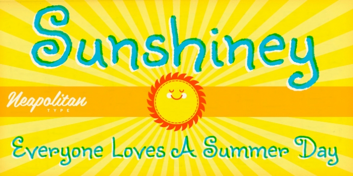 Sunshiney Pro font preview