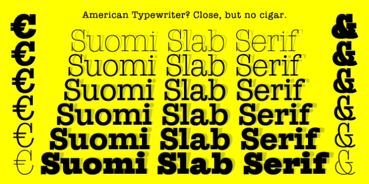 Suomi Slab Serif font preview