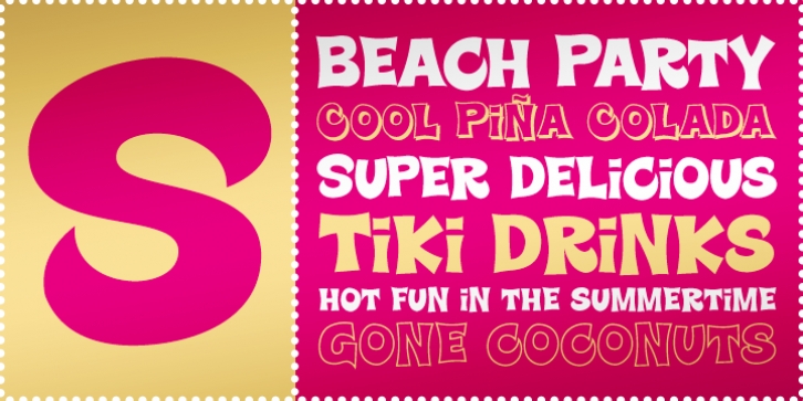 Super Delicious BTN font preview