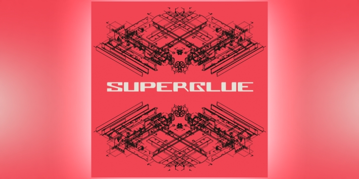 Superglue font preview