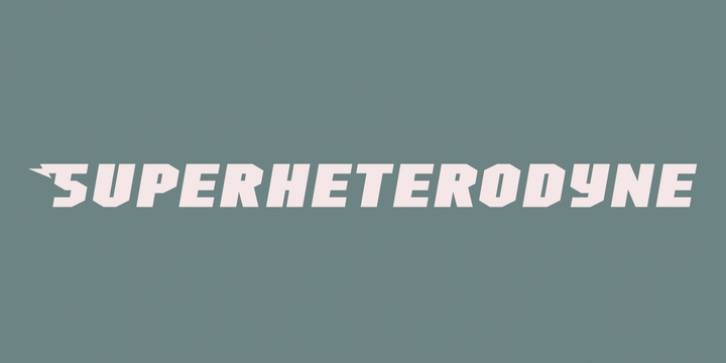 Superheterodyne font preview